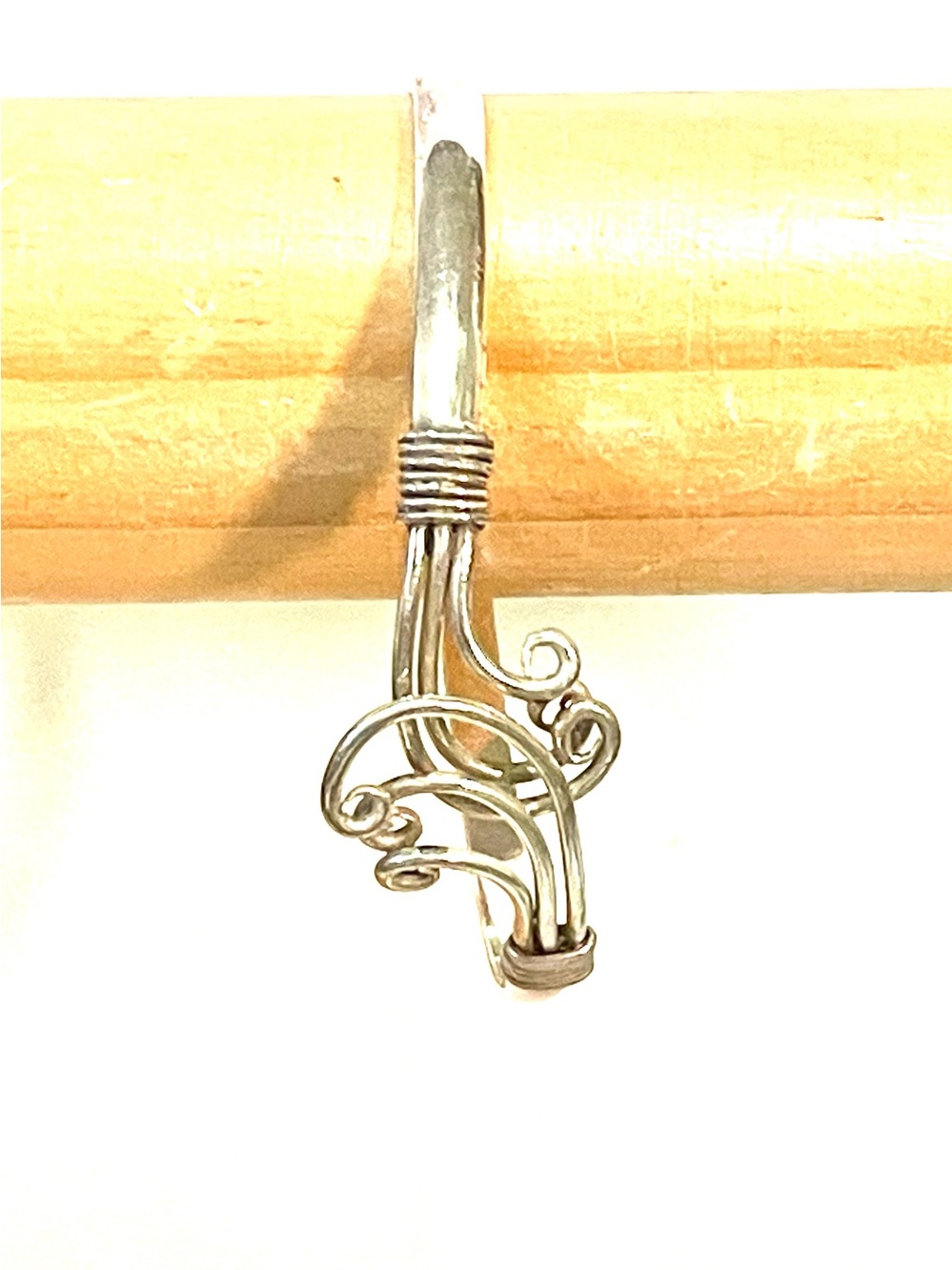 Sterling open Scroll Bracelet